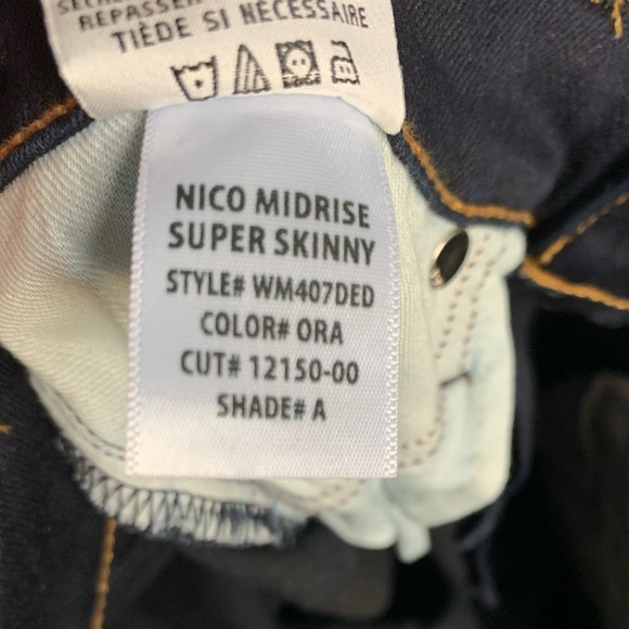 HUDSON NICO MID RISE INDIGO Sz 25 - Picture 9 of 10